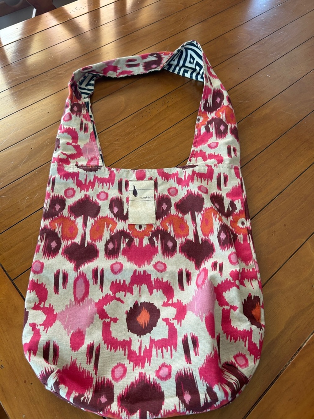 Flipbird Pink Pattern Canvas Shoulder Tote Bag – Everyday Carryall